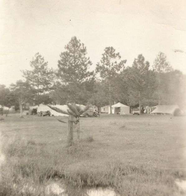 Beachmere camping grounds, ca. 1949-1950