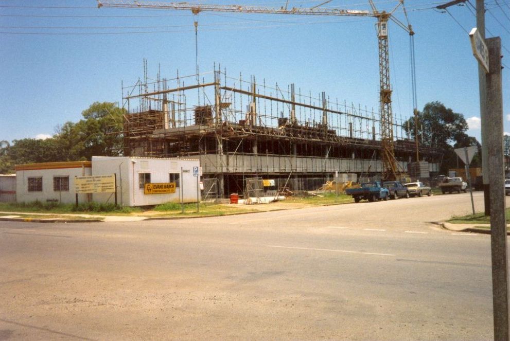 New Caboolture Shire Council Administration Building under construction, ca. 1986