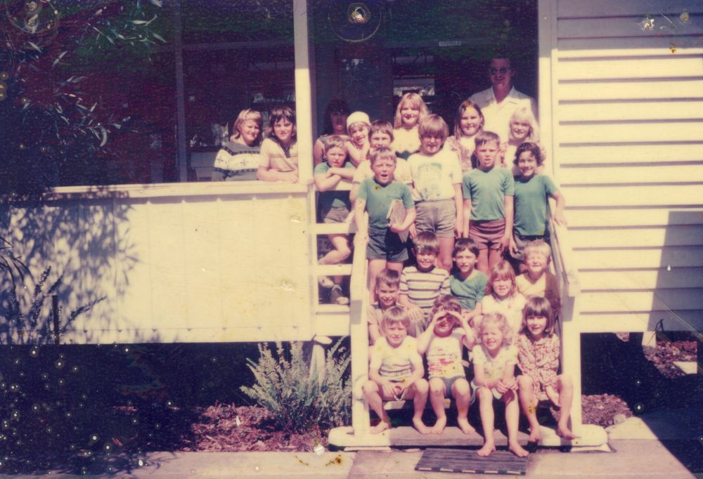 Pupils at Delaneys Creek School in 1979