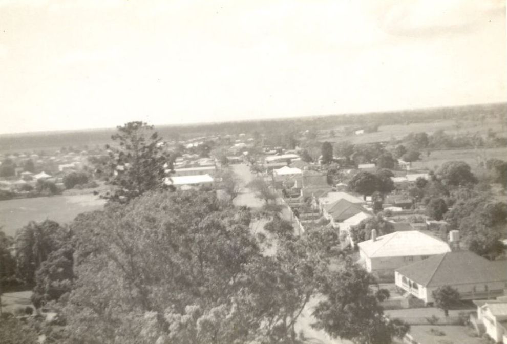 View looking east along King Street from the top of the water tower