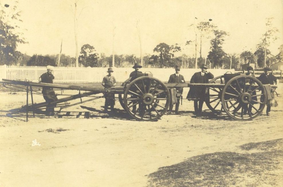 Timber horse wagon built by David Edward (Ted) Boustead &amp; Sons
