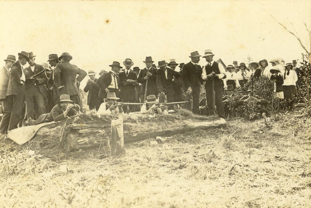 Mt Mee Rifle Club on competition day, ca. 1915
