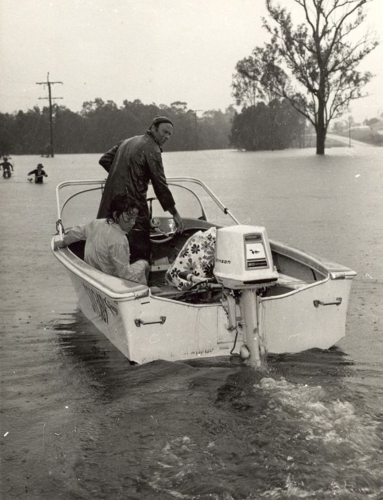Woodford floods in 1974