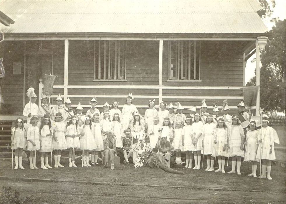 Pupils of Caboolture State School in fancy dress