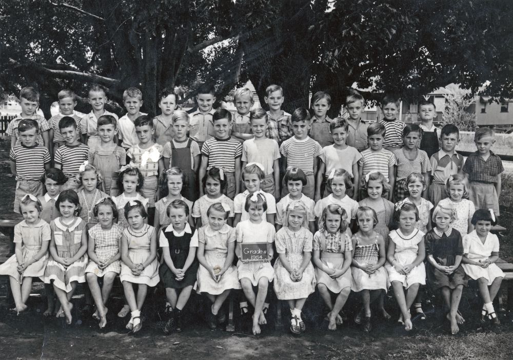 Grade 2 at Caboolture Rural School in 1954