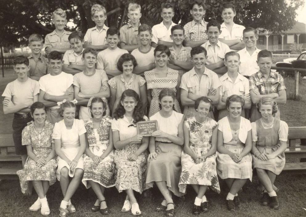 Grade 8 at Caboolture Rural School in 1953