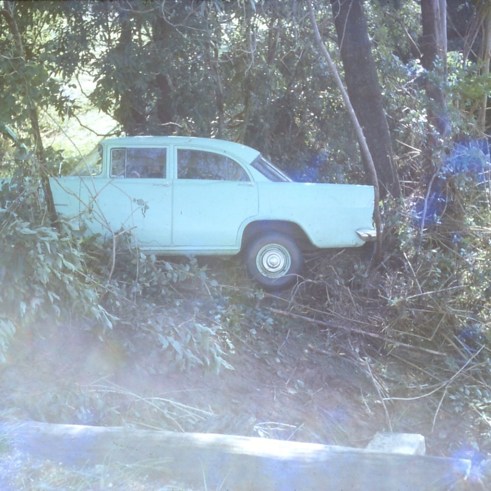 Flux Family car washed away in floods in 1963