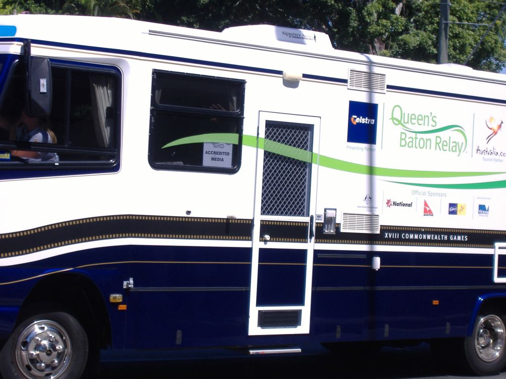 Backup vehicle for the Queen's baton relay for the 18th Commonwealth Games in Melbourne in 2006