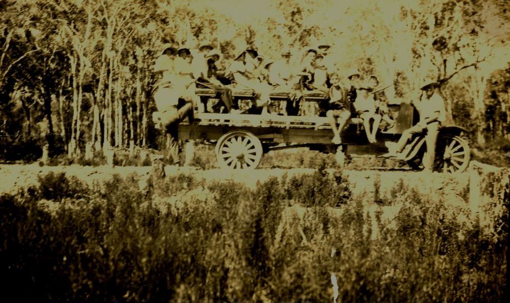 Bus to Ocean Beach on Bribie Island