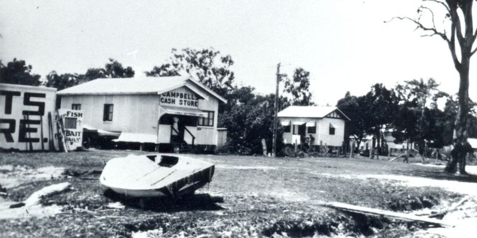 Campbell's Cash Store on Bribie Island ca. 1923