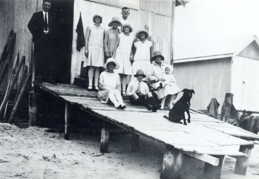 Campbell's boat shed on the South Esplanade, 1930