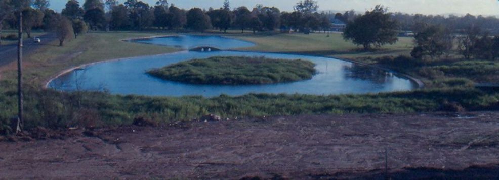 Centenary Lakes as they appeared on 5 February 1977