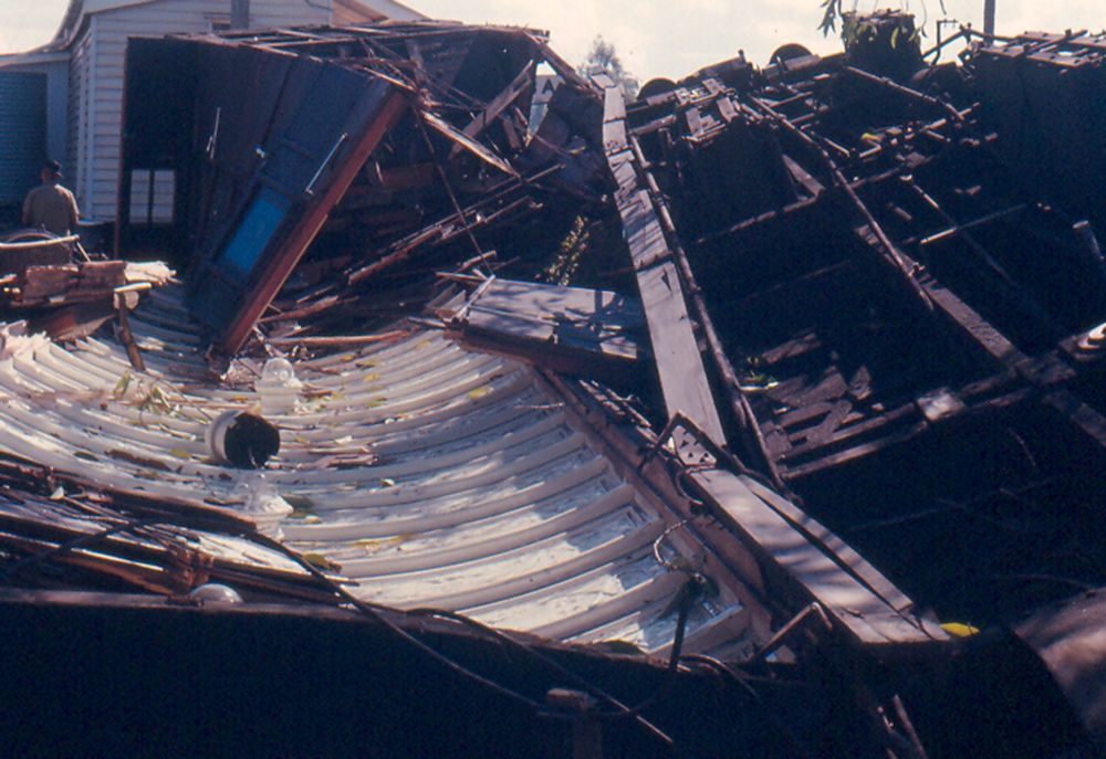 Train wreck at Narangba Railway Station on 9 June 1970