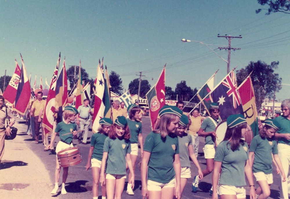 Parade marking the opening of the 1977 Caboolture Show