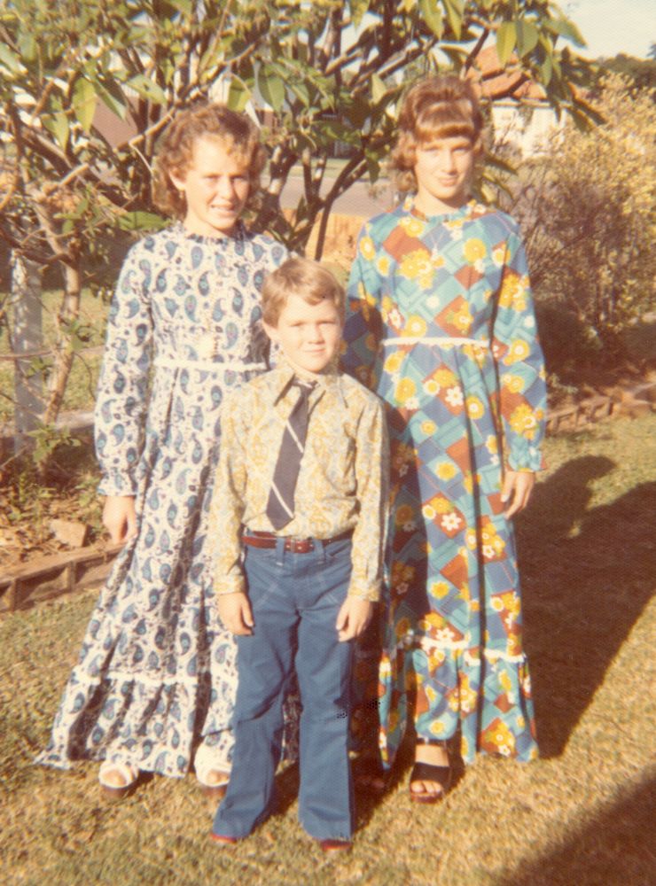 The Gynther children in 1975