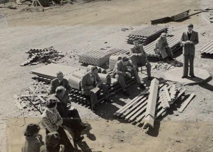 Staff at building site