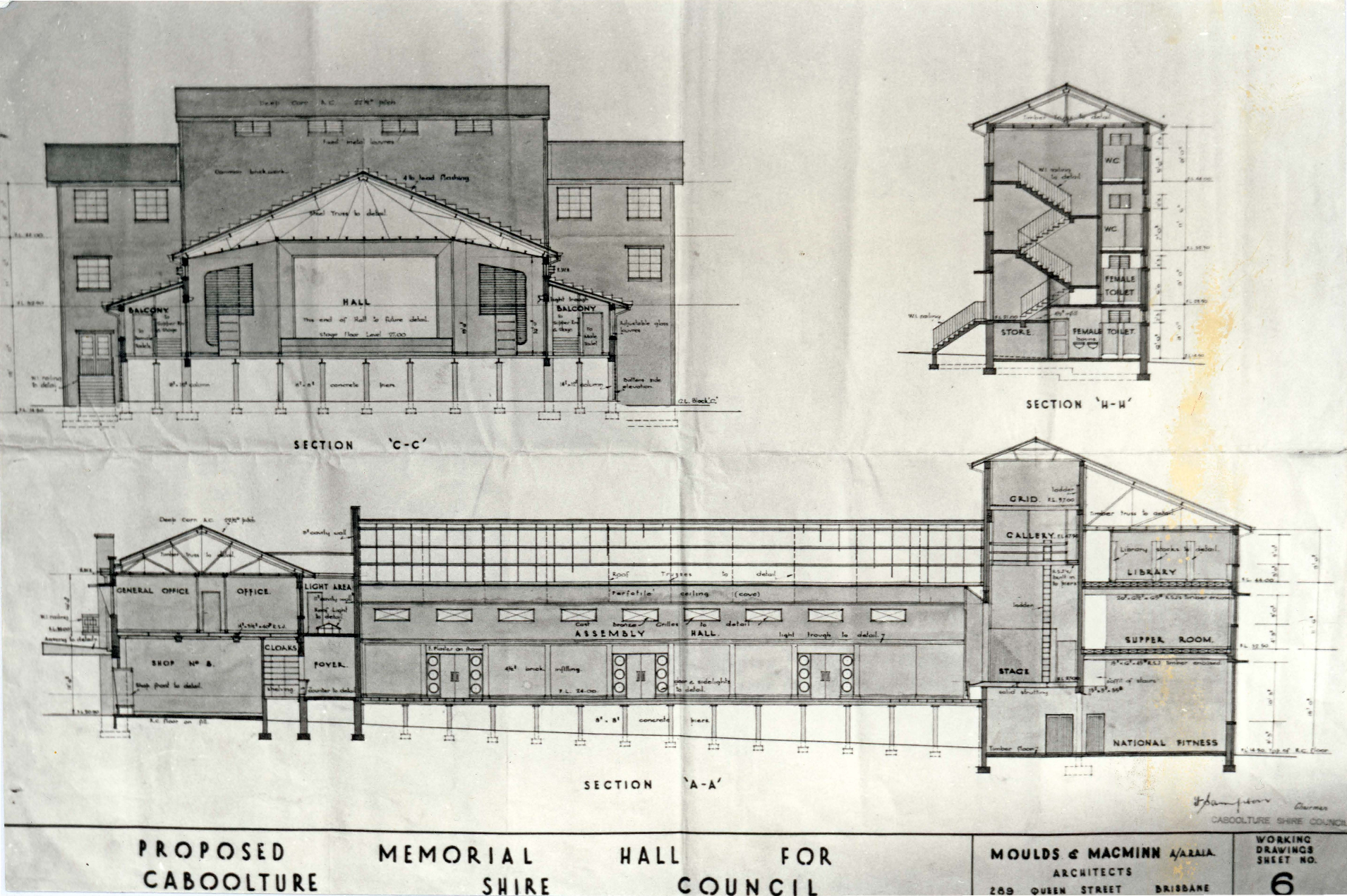 Proposed Civic Centre for Town of Caboolture, ca. 1950