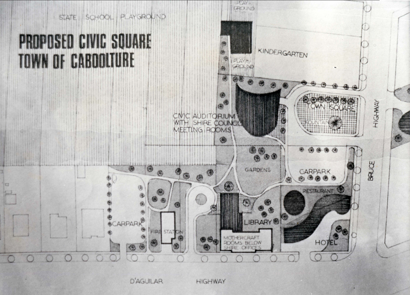 Proposed Civic Centre for Town of Caboolture, ca. 1950