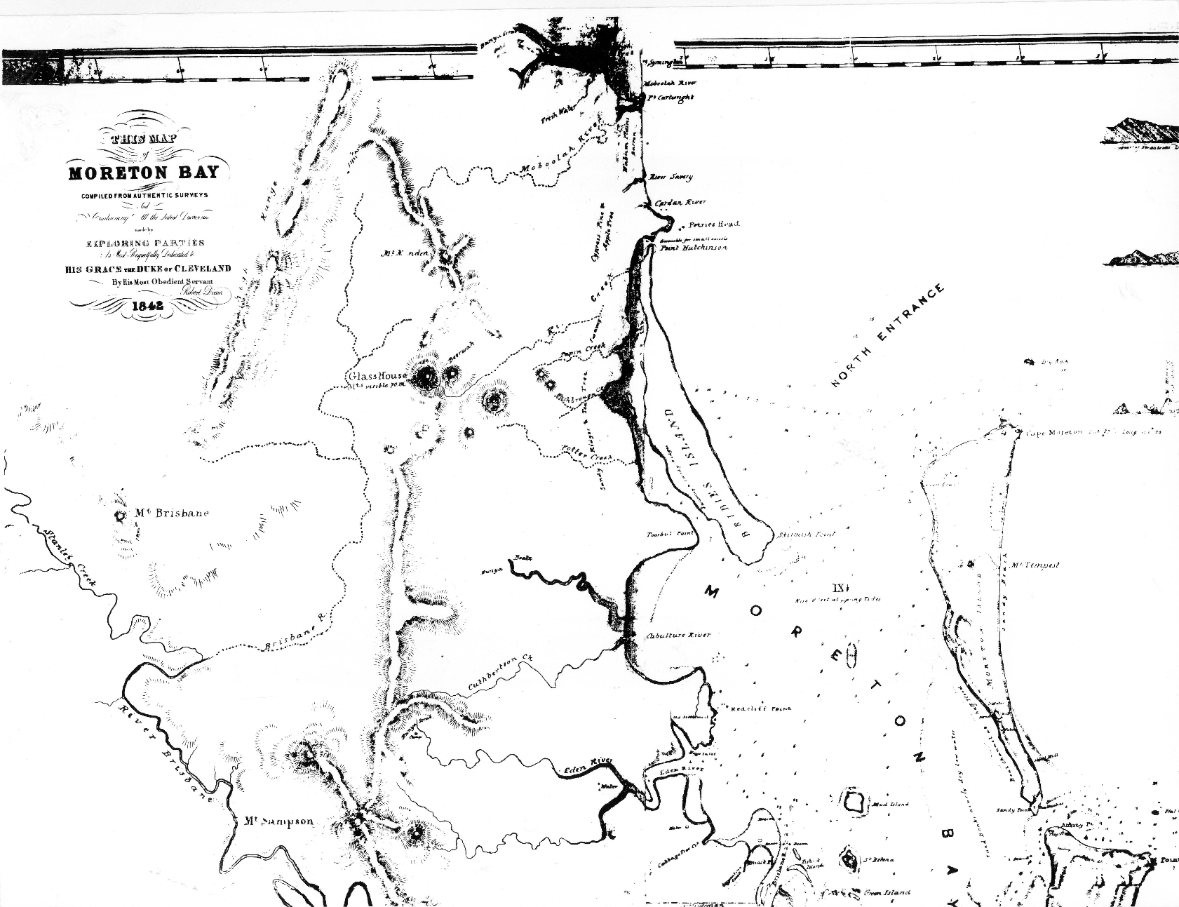 Map of Moreton Bay dated 1842
