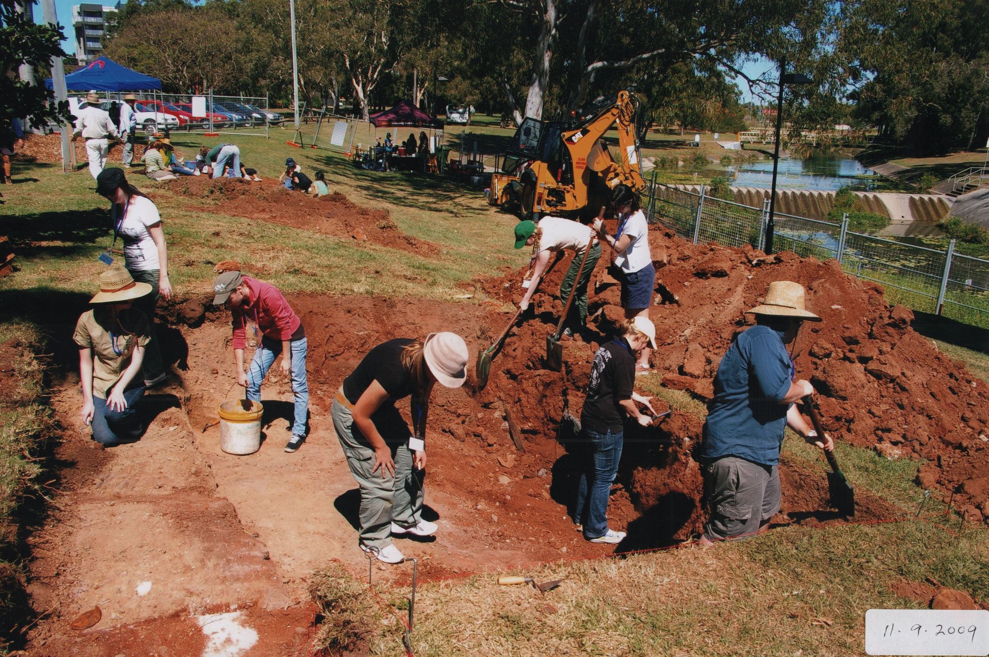 Archaeological dig Corscadden Park Redcliffe