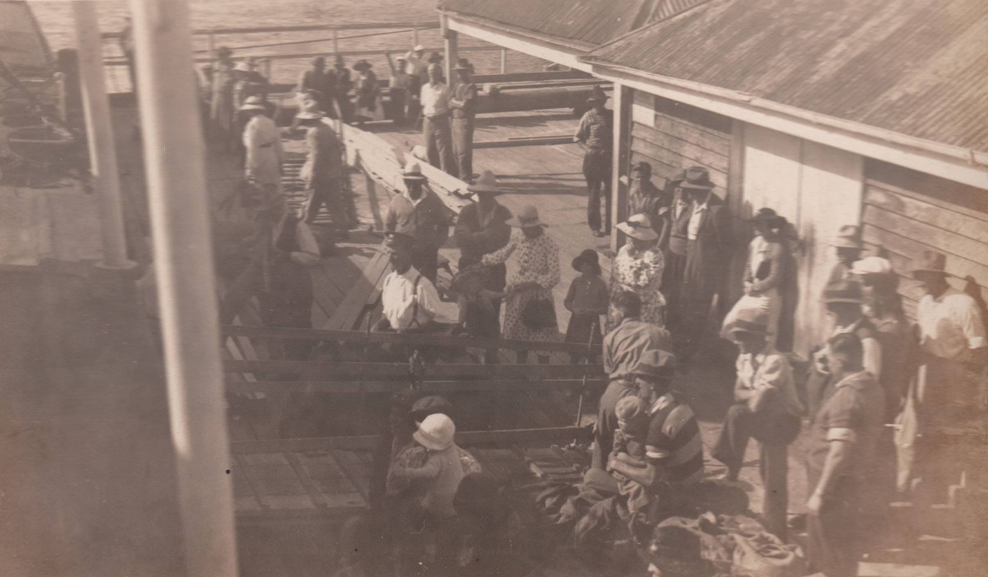 Bribie Island Passengers on Jetty