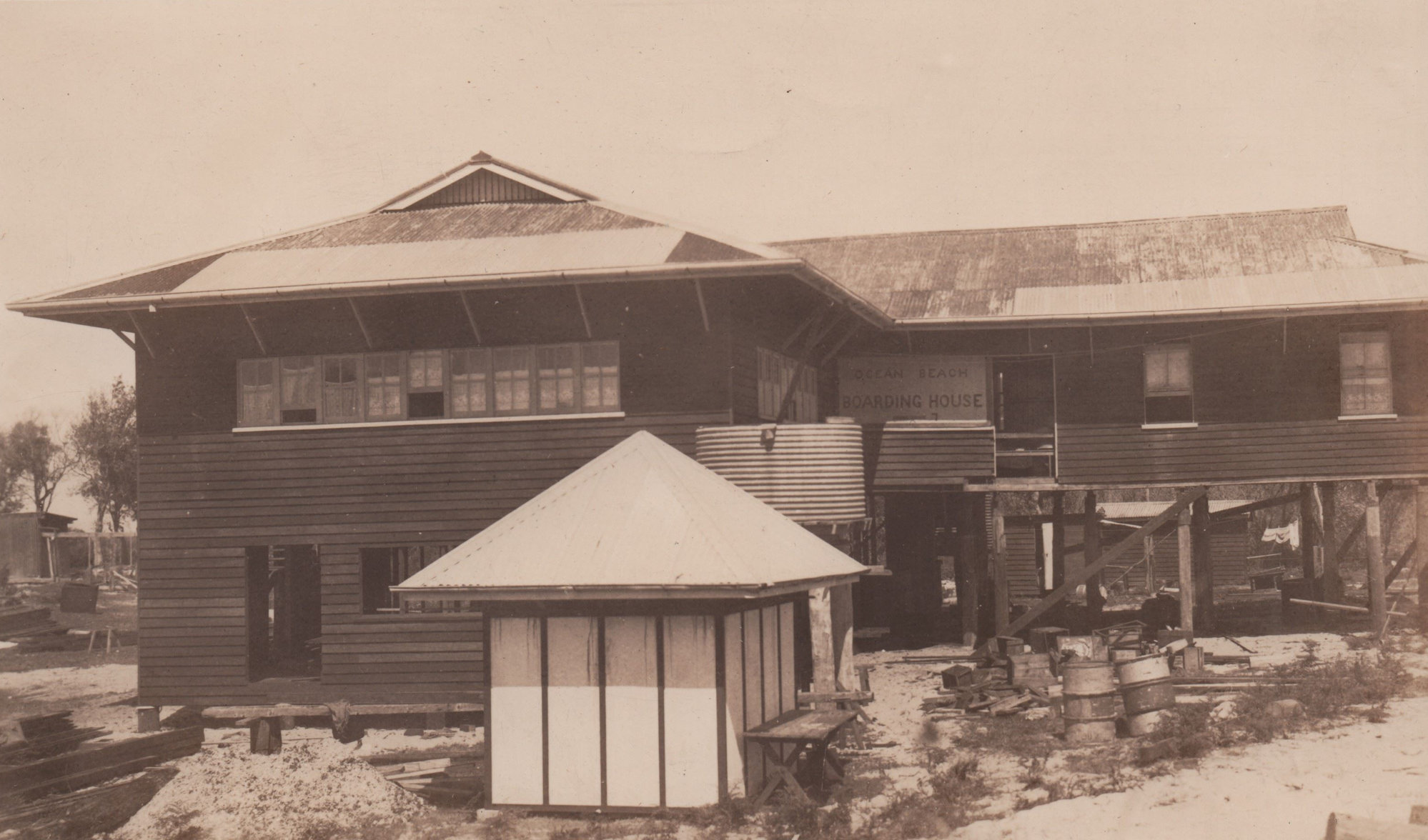 Ocean Beach Boarding House under construction