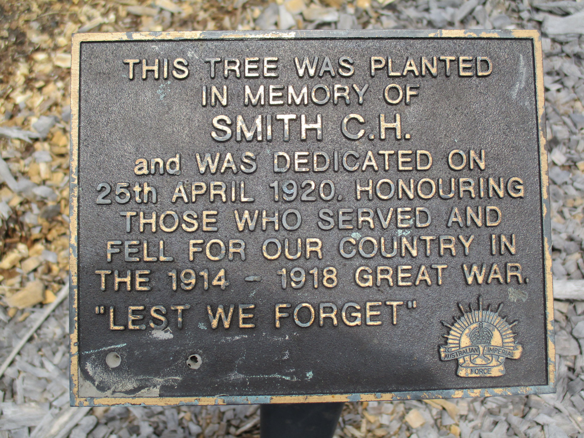 Woodford Memorial Trees - Smith, C. H.