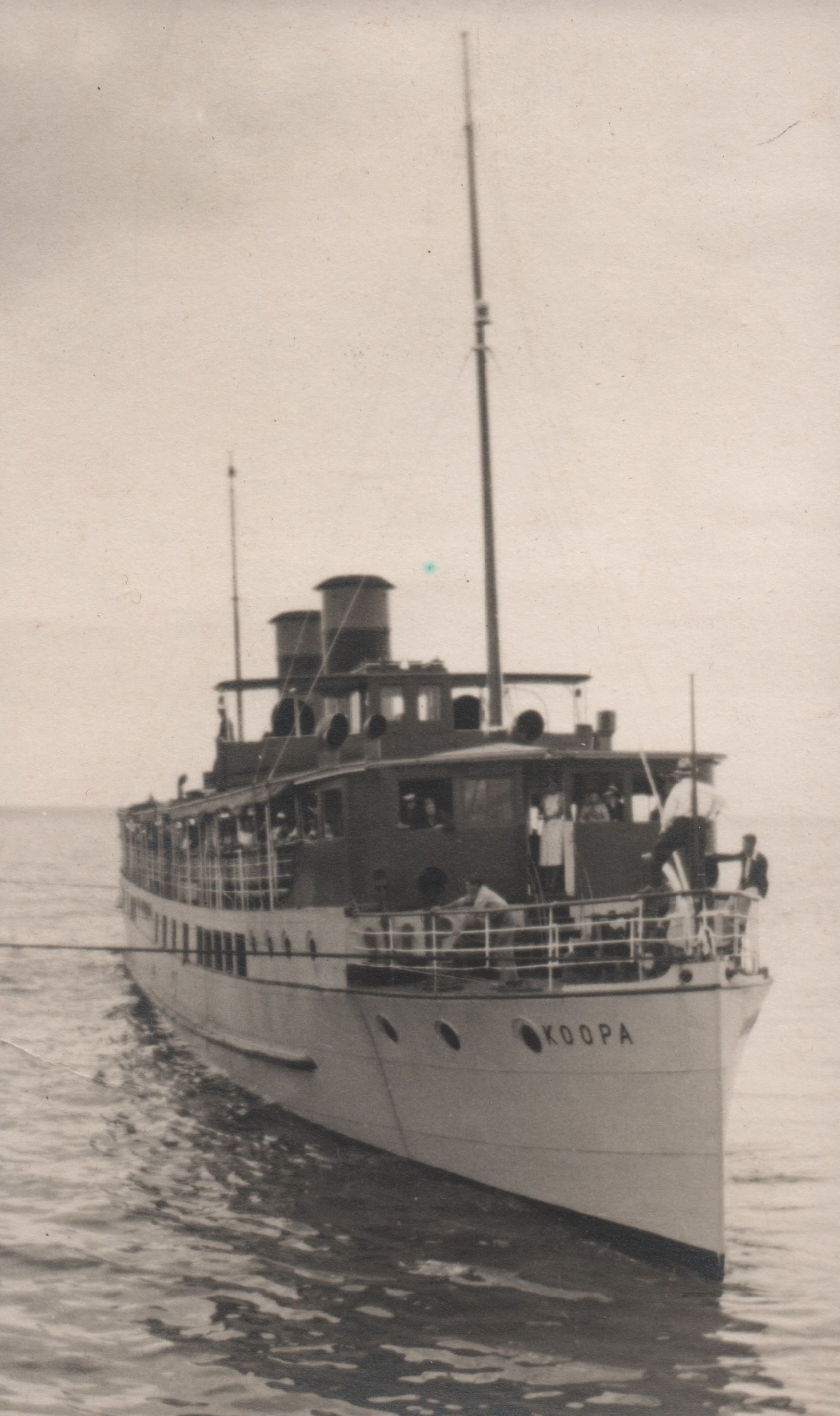 SS Koopa at sea