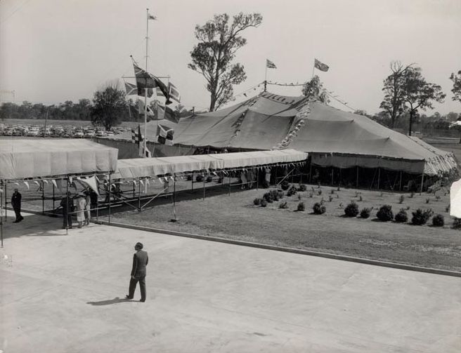 Marquee and Entrance for Official Opening in December 1957