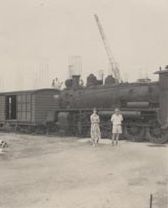 First train on Mill siding