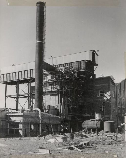 Mill under construction