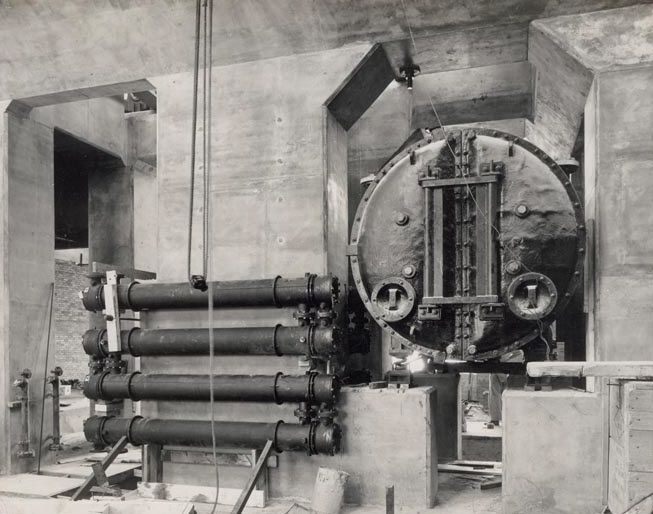 Machinery being fitted - interior