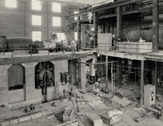 Machinery being fitted - interior