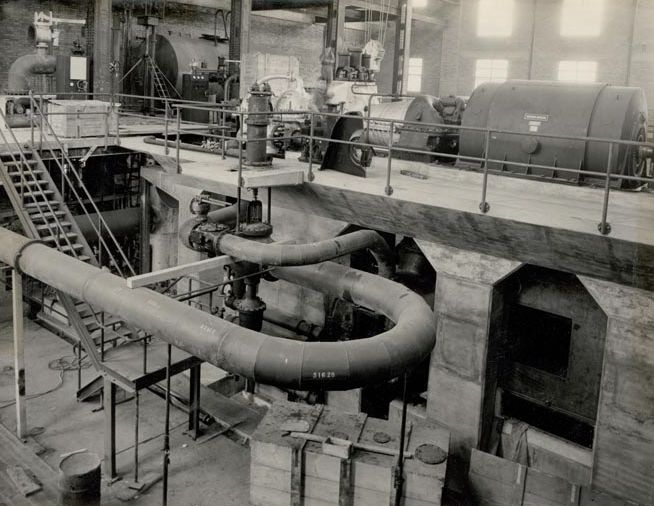 Machinery being fitted - interior