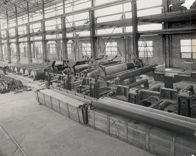 Mill Rollers being installed