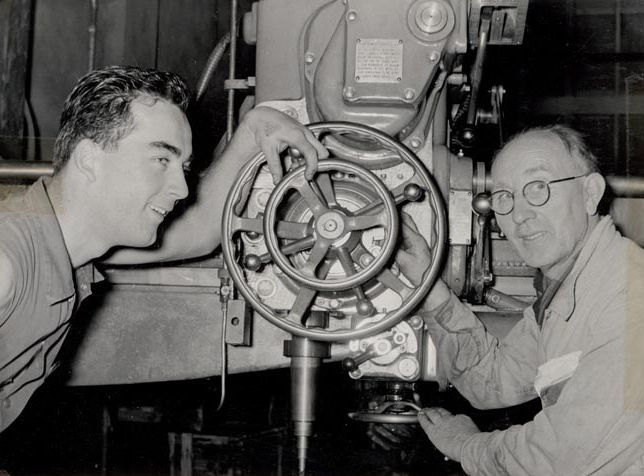 Dick White &amp; Unknown Male Worker