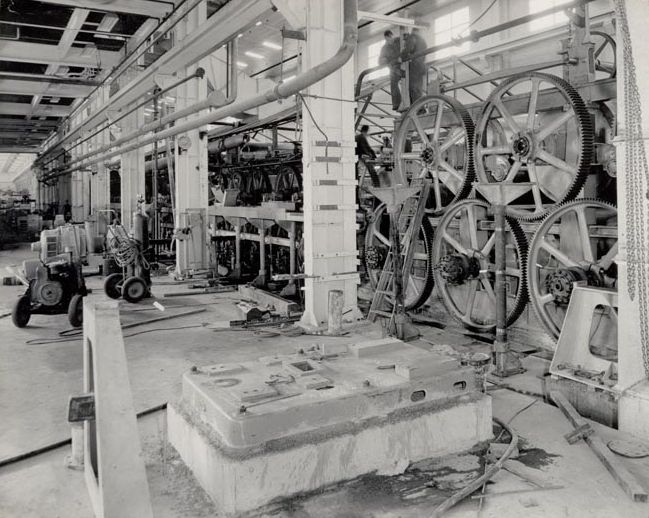 Original machinery installation large cogs