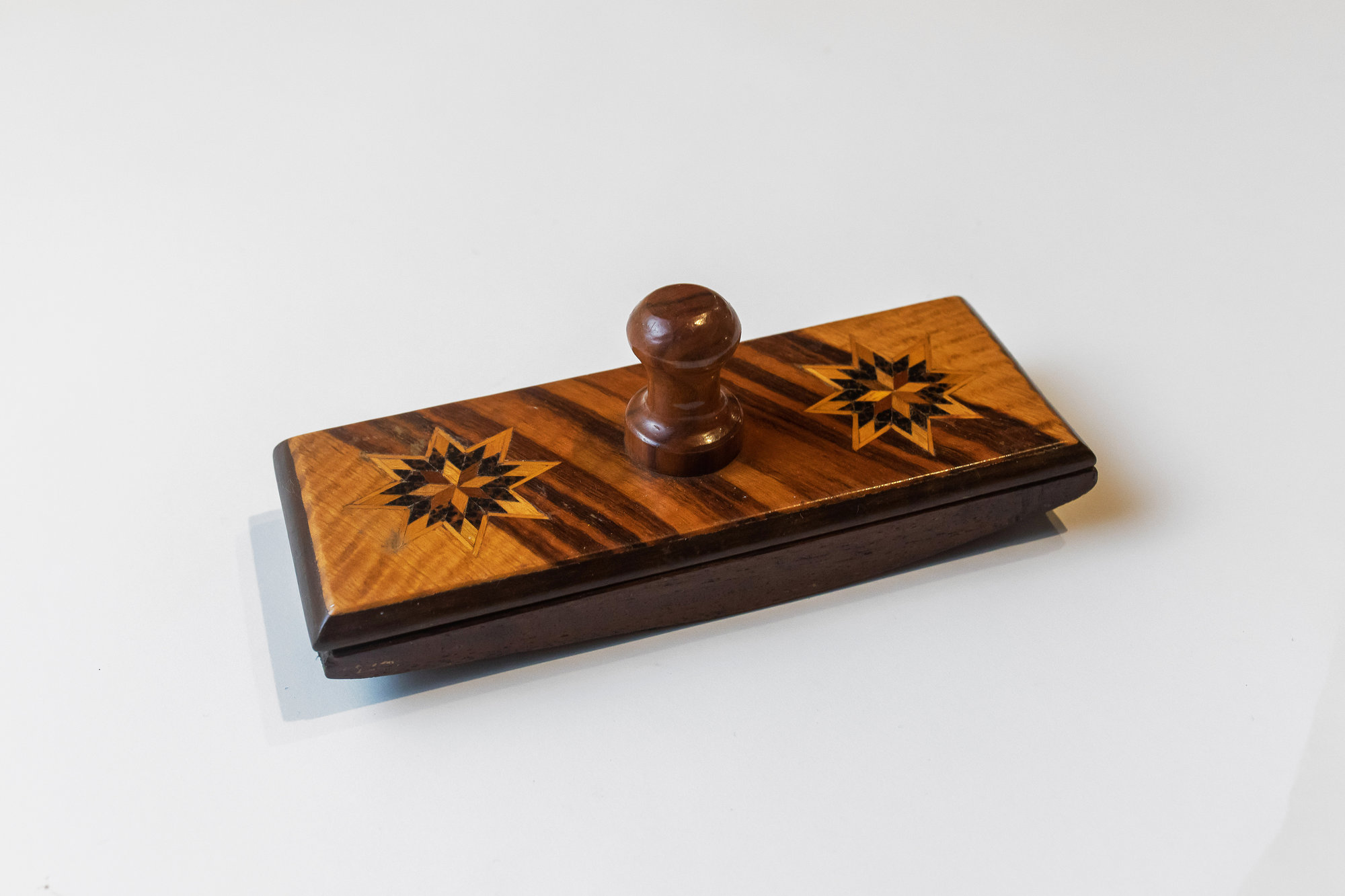 Rocker blotter - Inlaid wood