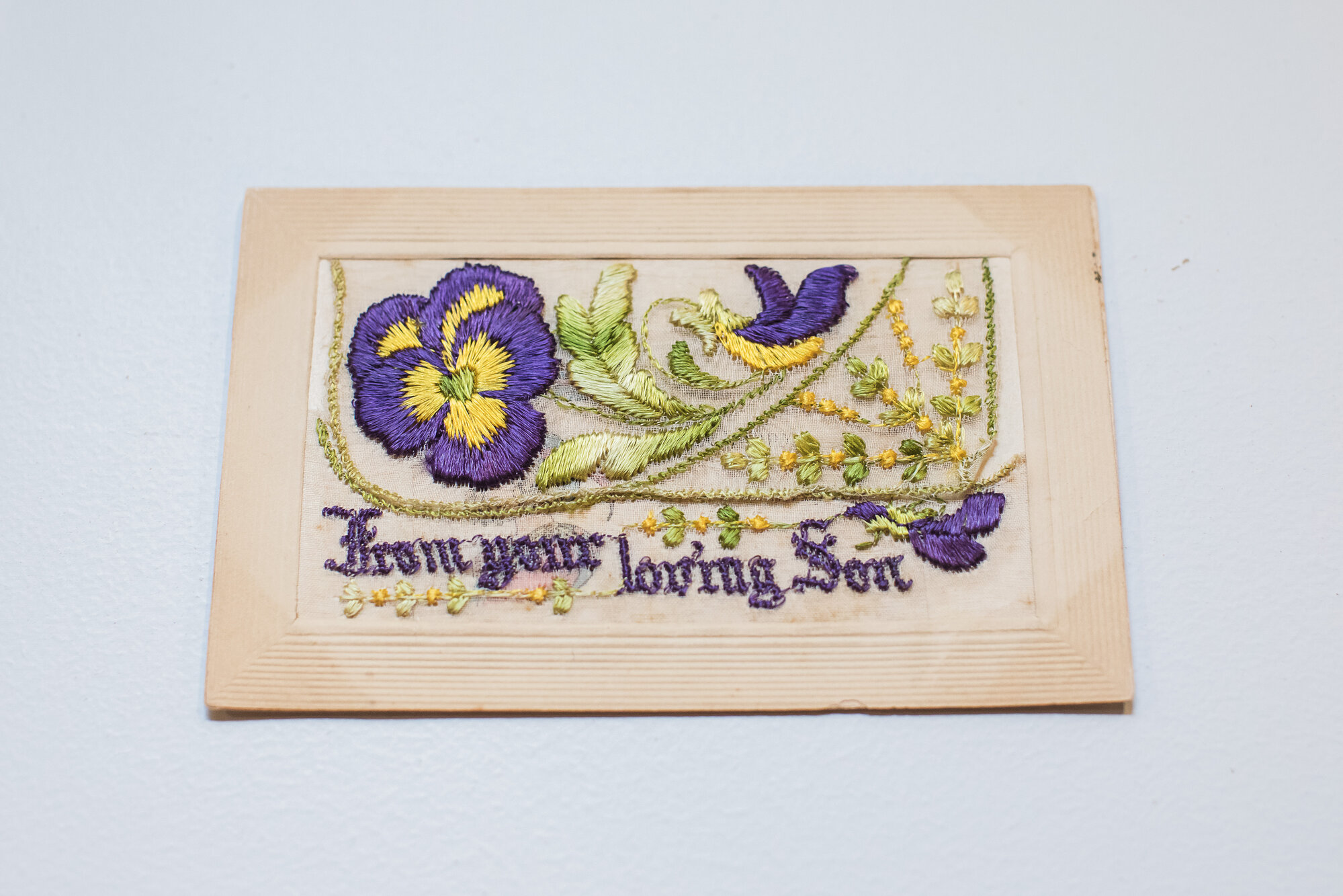 Embroidered postcard - WW1