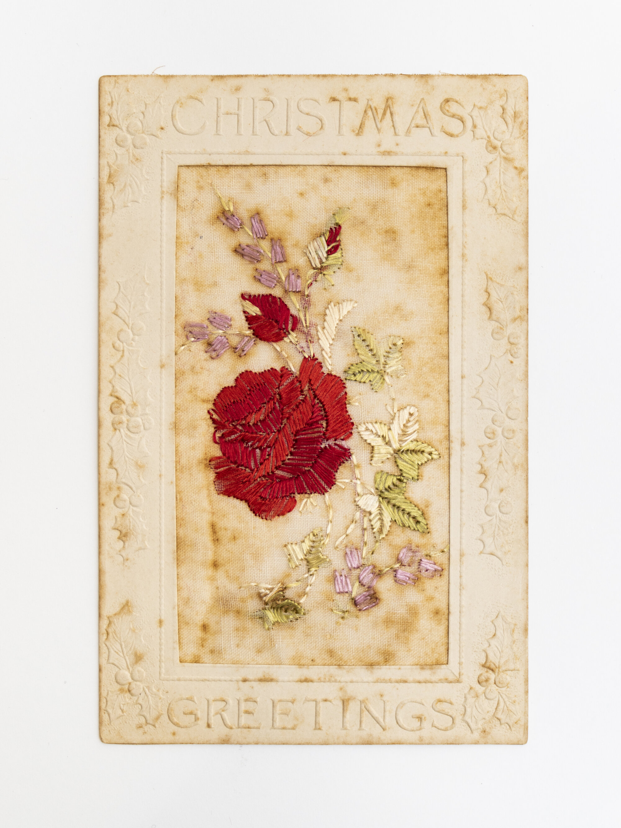 Embroidered postcard - WW1