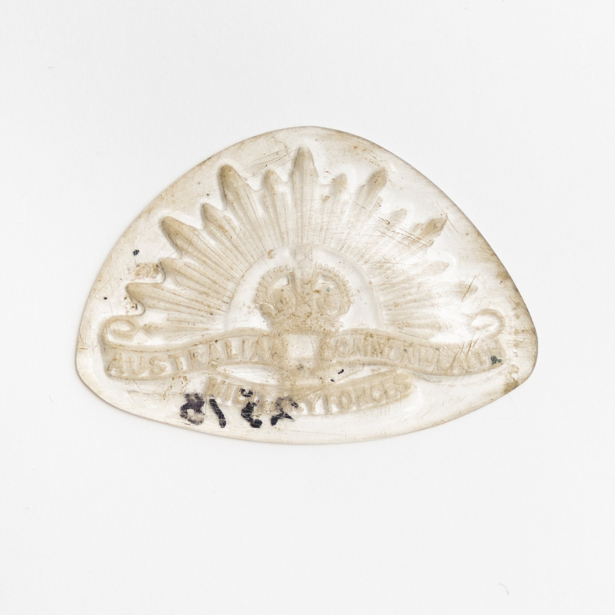 Trench art - resin badge