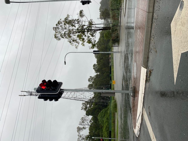 2022 Flood - Intersection of Dohles Rocks Road and Goodrich Road East Griffin