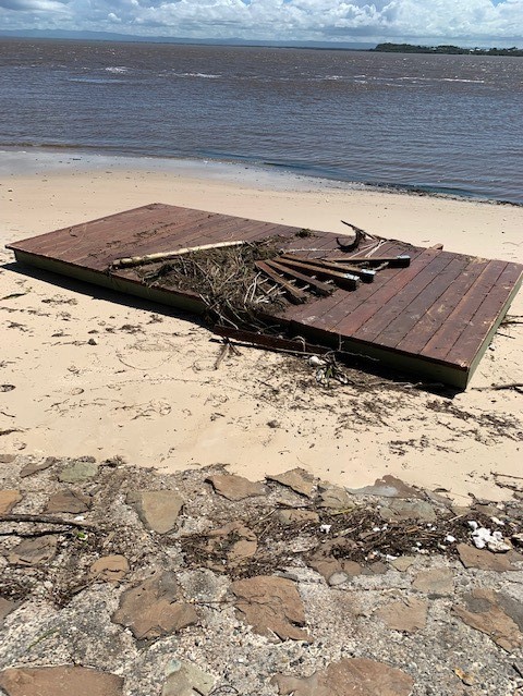 Washed up wreckage - Bribie Island