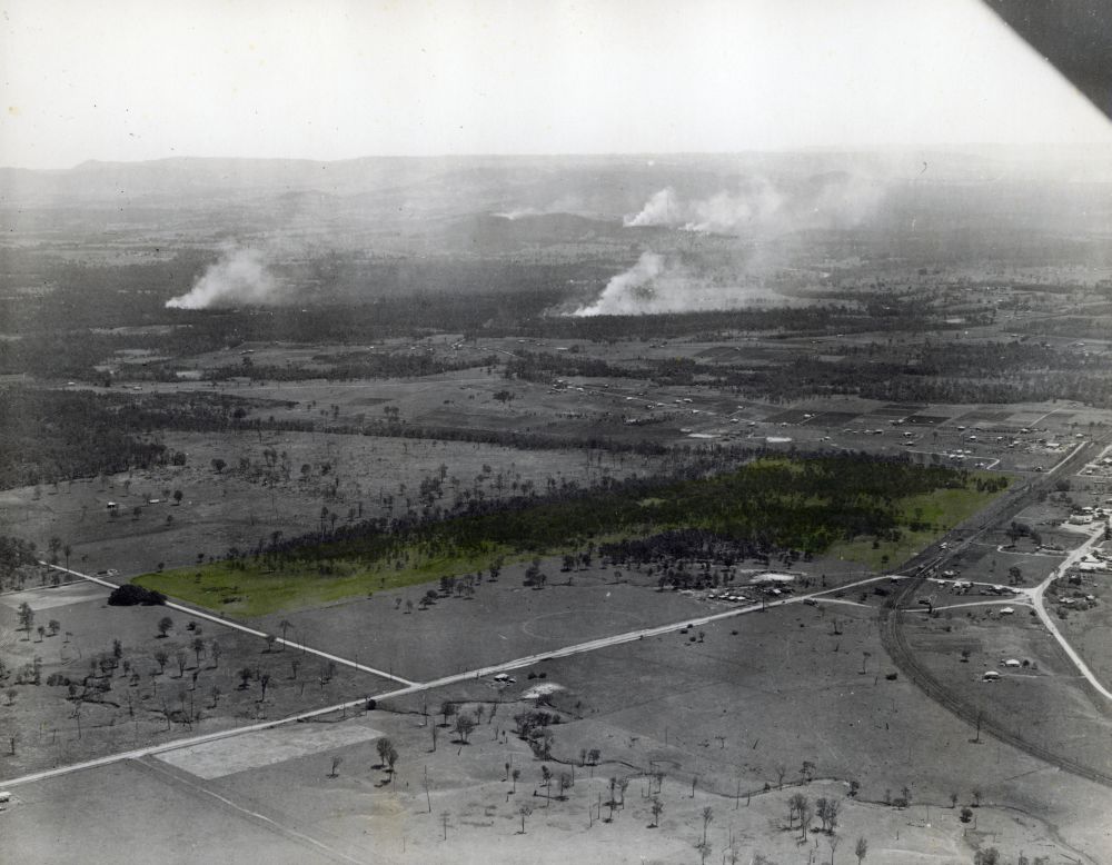 Mid 1950s aerial photograph looking northwest over Brendale and Strathpine