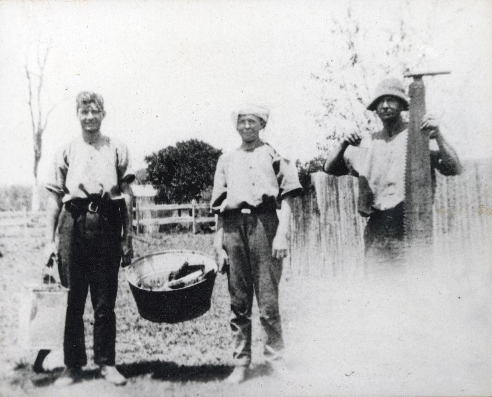 Arthur and Charles Barbour with W.J. Barbour