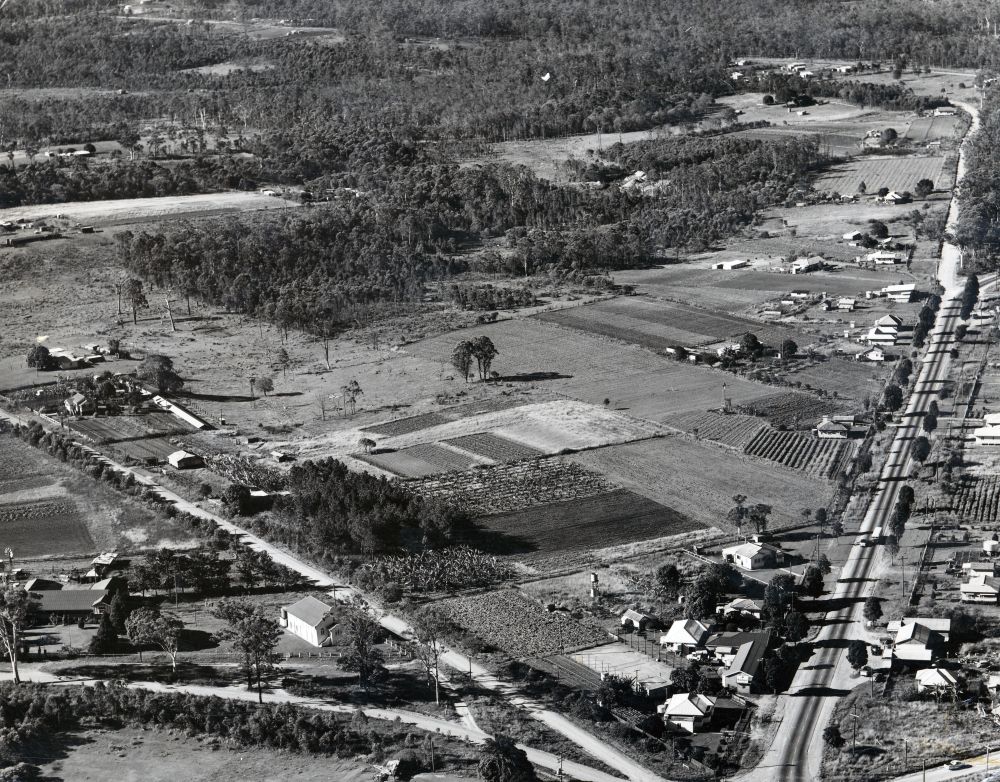 Aerial photograph of the Kallangur area, 1957