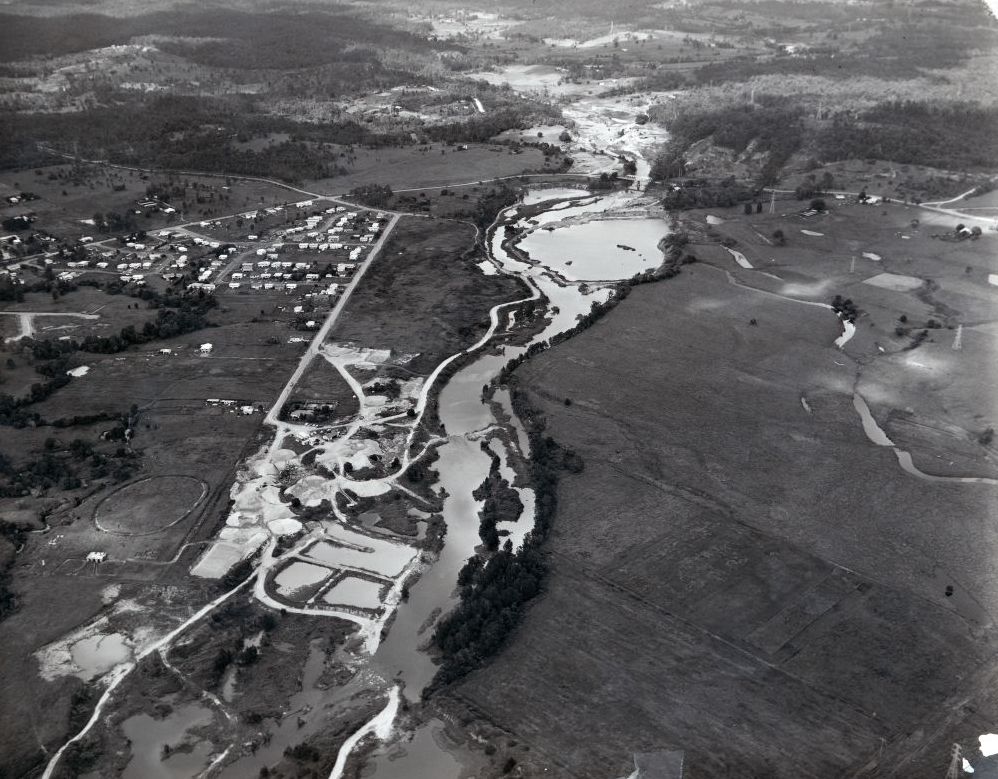 Aerial photograph of part of the Albany Creek and Brendale areas looking west, 1971