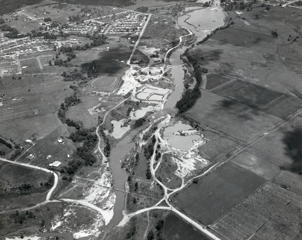 Aerial photograph of part of the Albany Creek and Brendale areas looking west, 1972