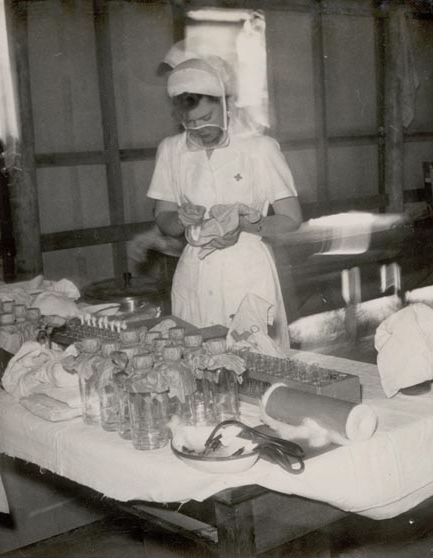 Nurse preparing for Blood Drive