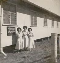 Standing outside the Accountant Paymaster's Office